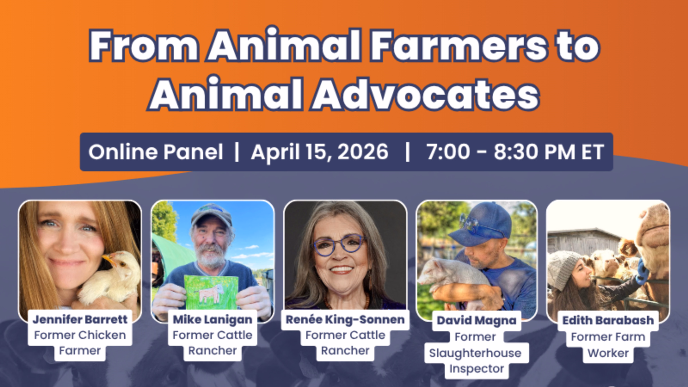 ONLINE PANEL: 🐮 From Animal Farmers to Animal Advocates