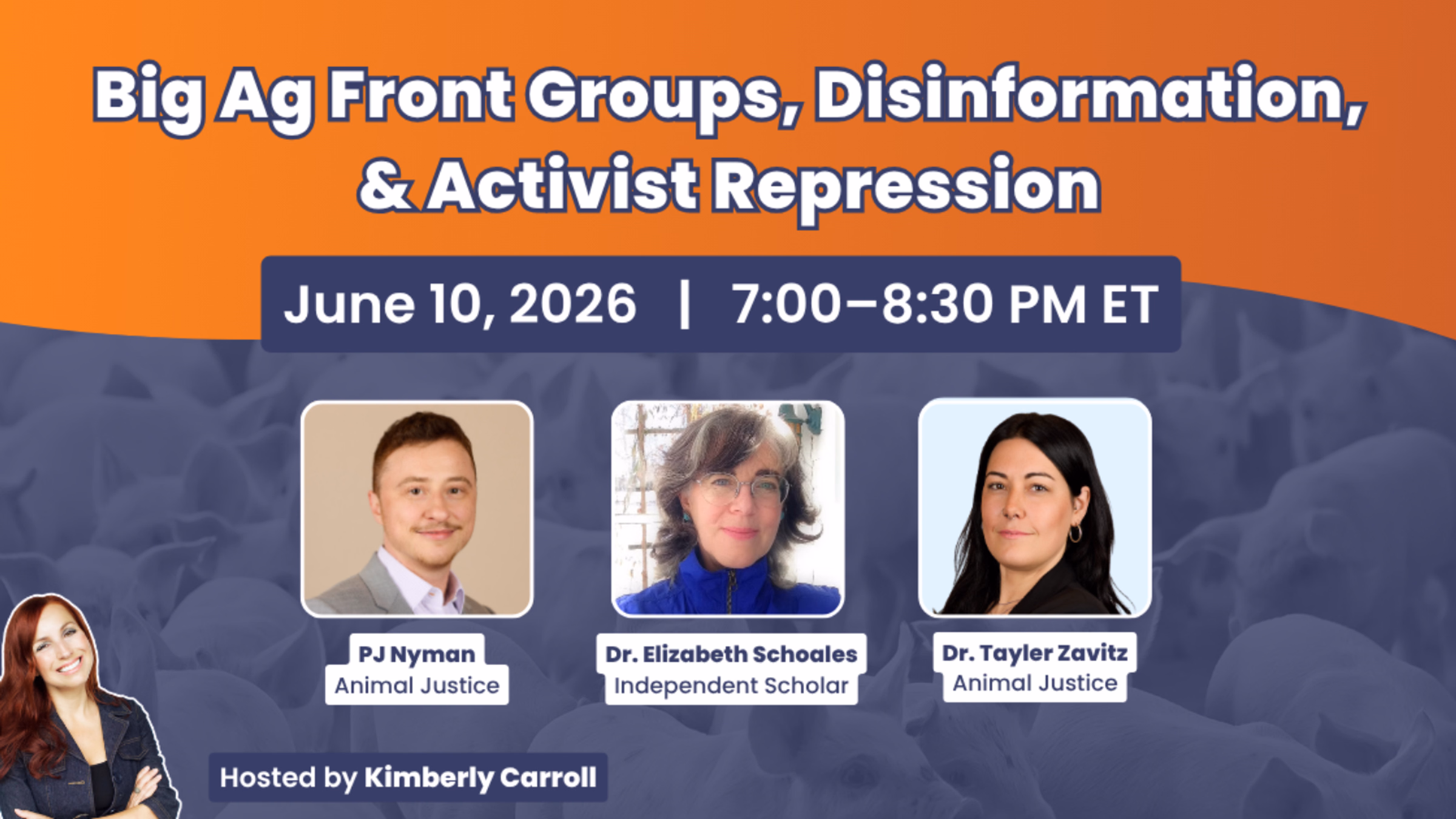 ONLINE PANEL: Big Ag Front Groups, Disinformation, & Activist Repression