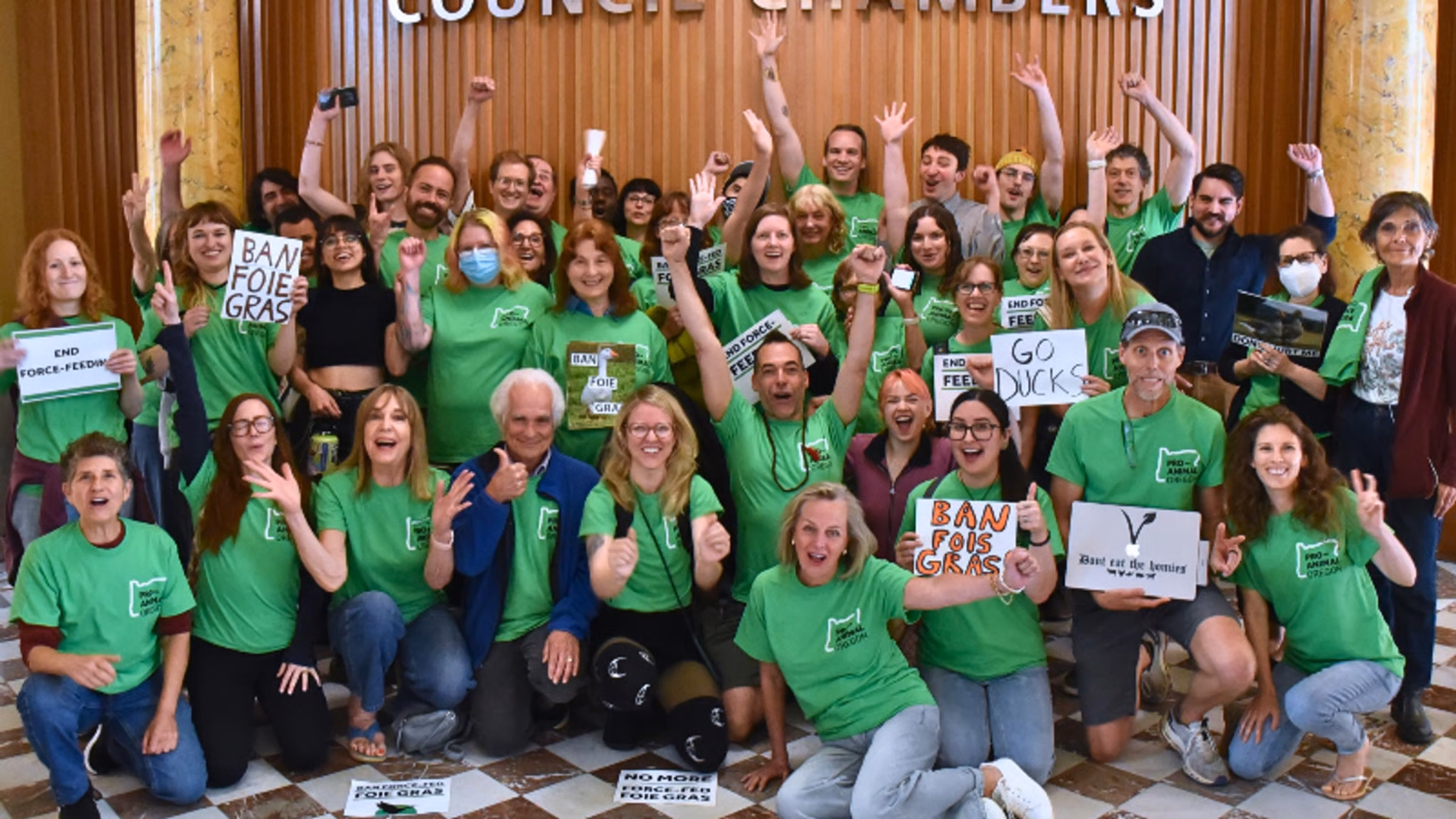 Pro-Animal Oregon Foie Gras Victory Social