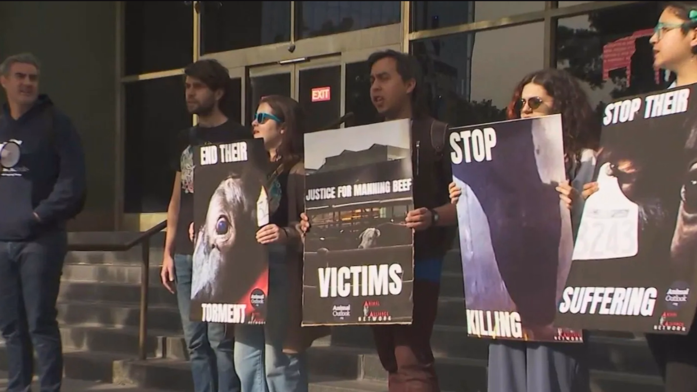 Protest at Pico Rivera City Hall - End the Manning Beef Slaughterhouse for Good