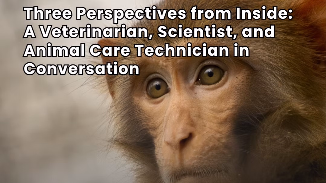 Three Perspectives from Inside: A Veterinarian, Scientist, and Animal Care Technician in Conversation