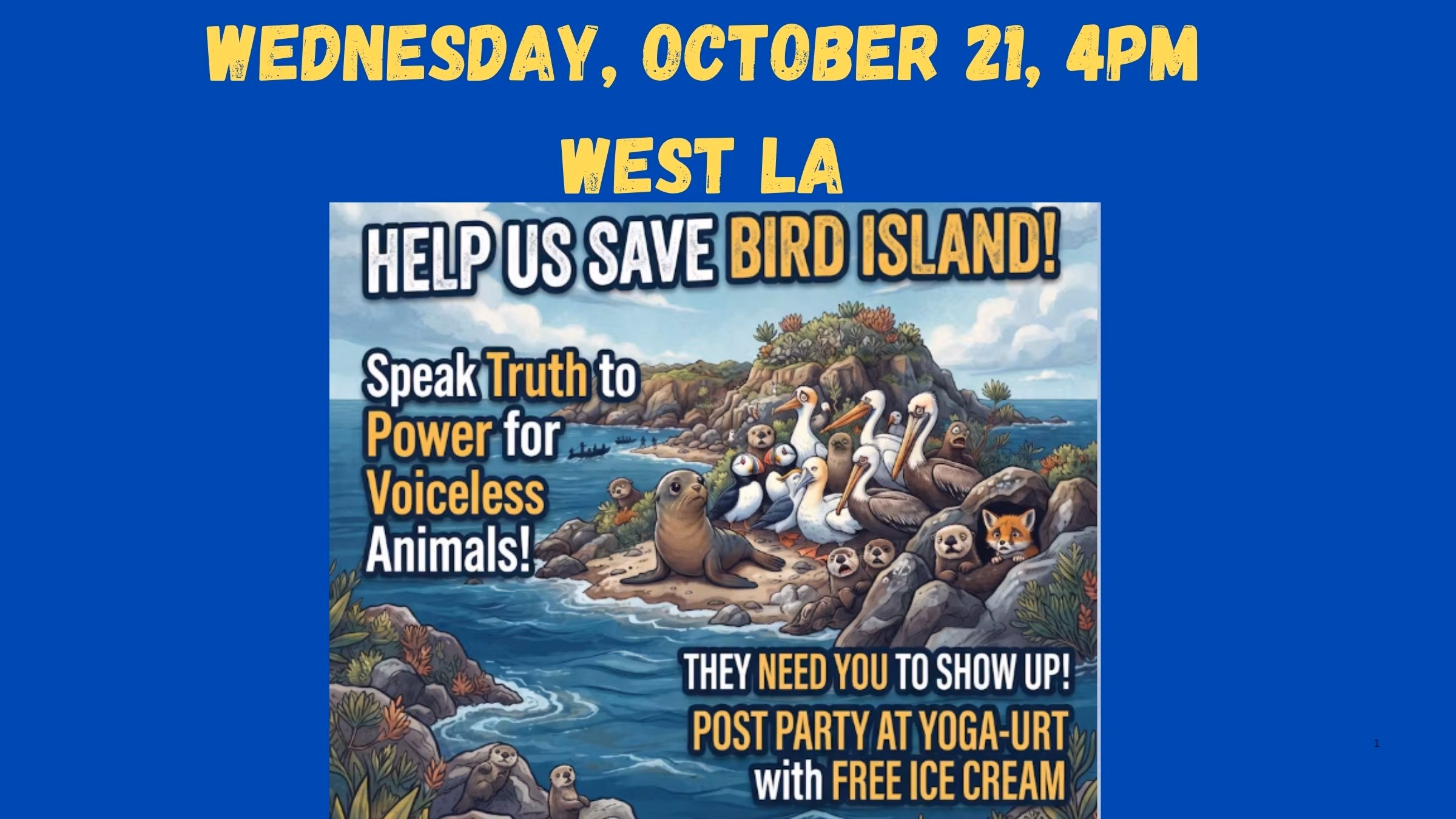 SAVE THE WILDLIFE OF LA's BIRD ISLAND!