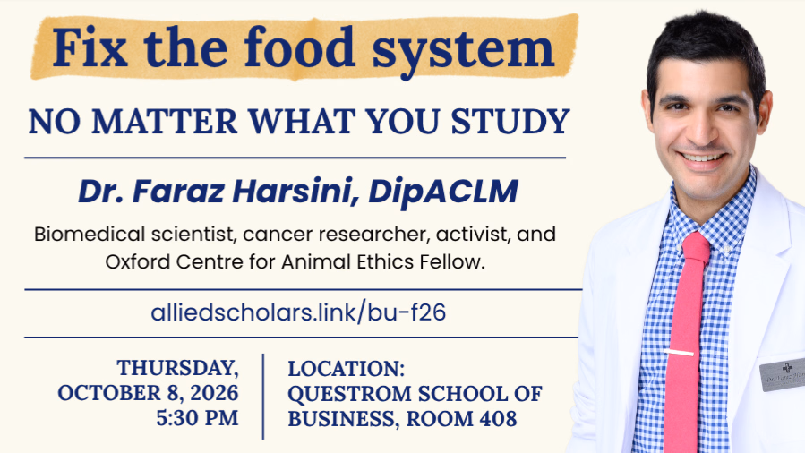 Fix the Food System, No Matter What You Study, with Dr. Faraz Harsini