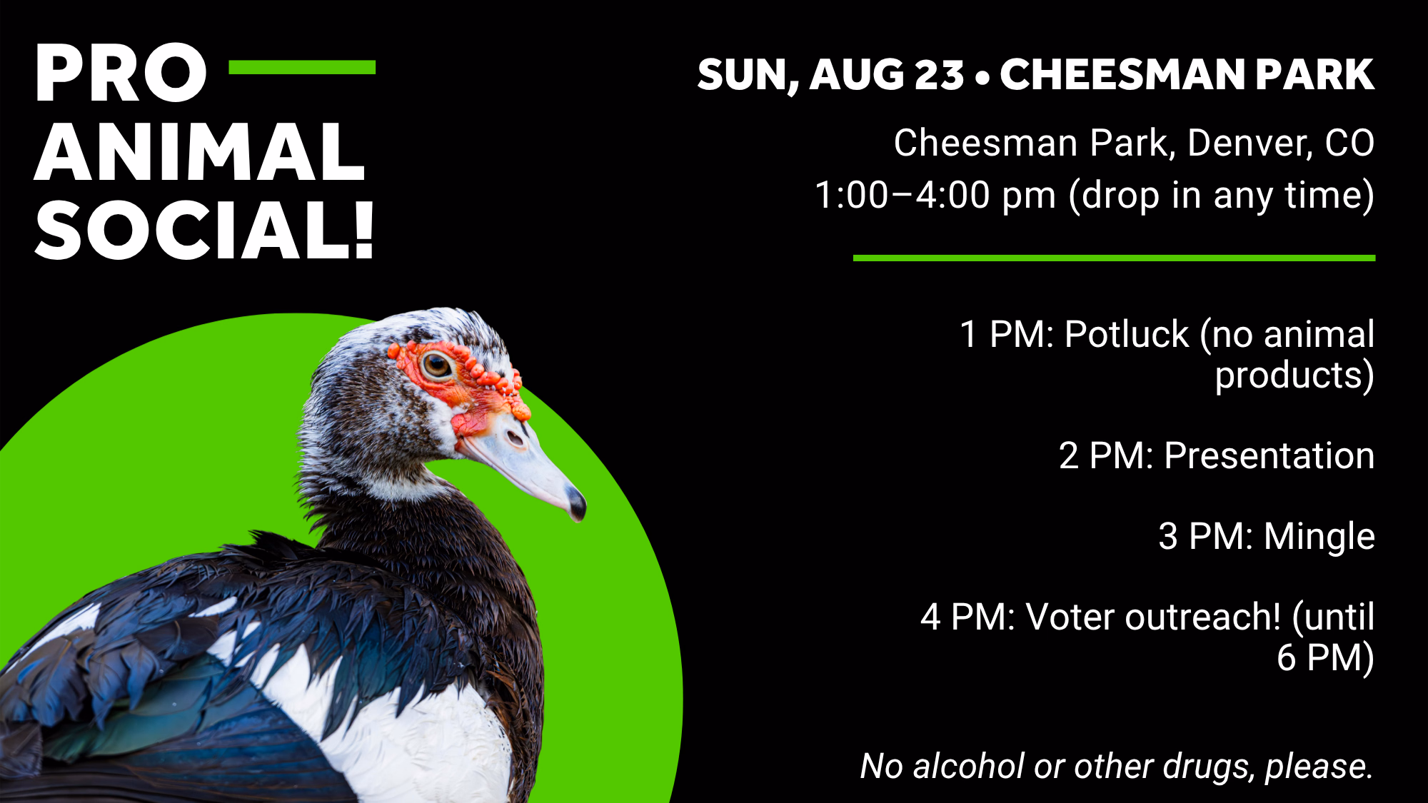 Pro-Animal Social (Cheesman Park)