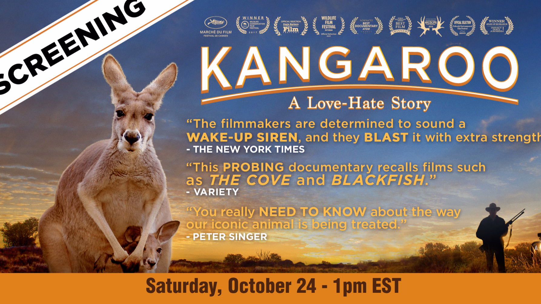 World Kangaroo Day movie screening - Kangaroo - A Love/Hate Story