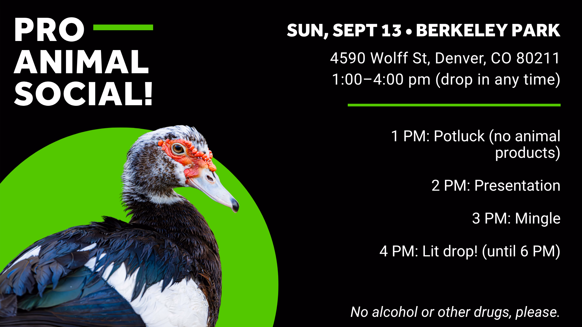 Pro-Animal Social (Berkeley Park)